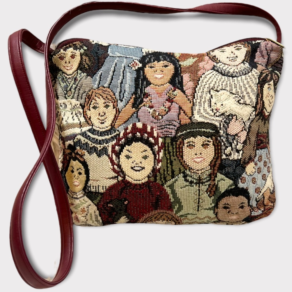 Vintage BIPOC Tapestry Purse Shoulder Bag